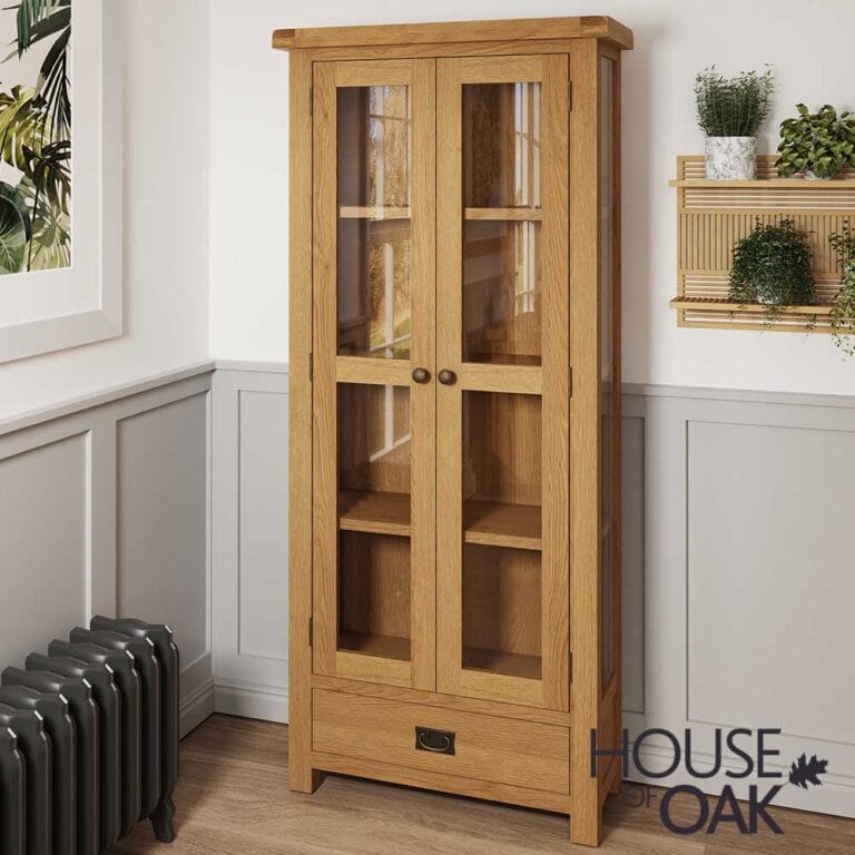 Harewood Oak Display Cabinet