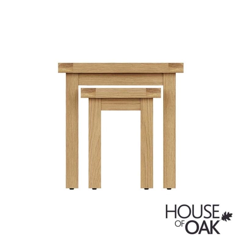 Harewood Oak Nest of 2 Tables - Image 4