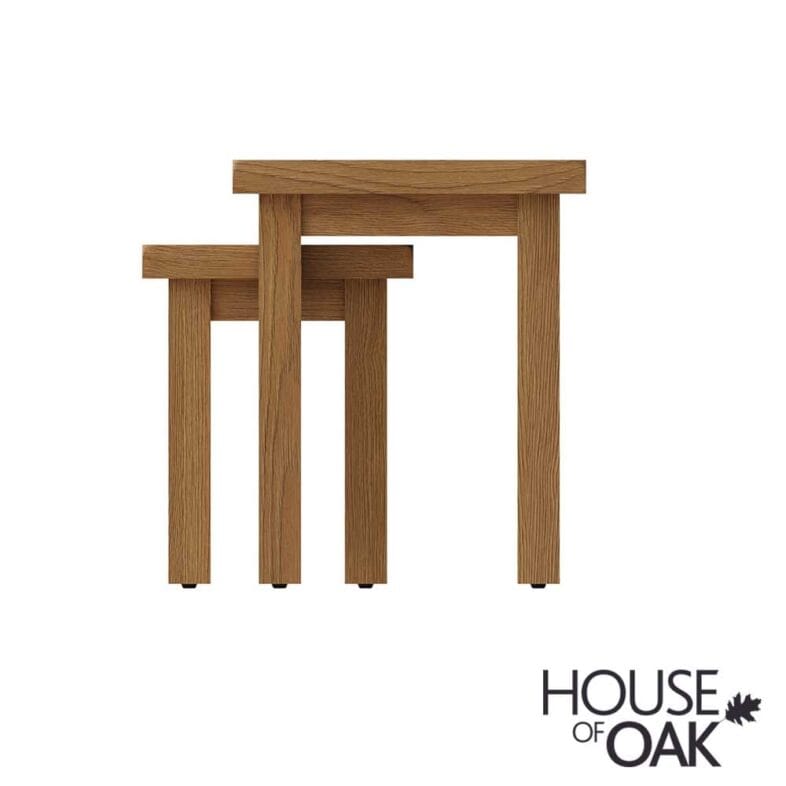 Harewood Oak Nest of 2 Tables - Image 5