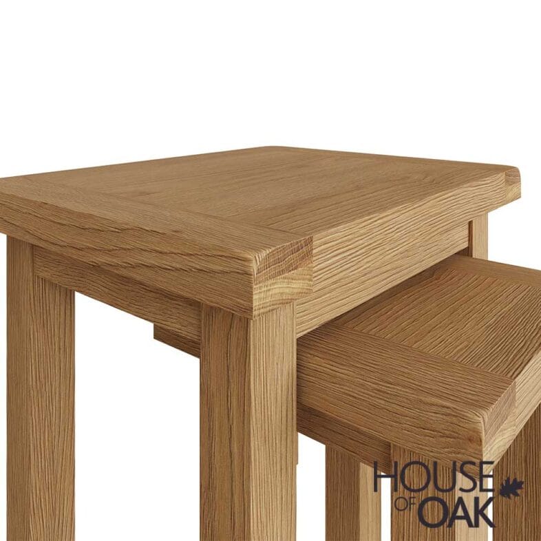 Harewood Oak Nest of 2 Tables - Image 6