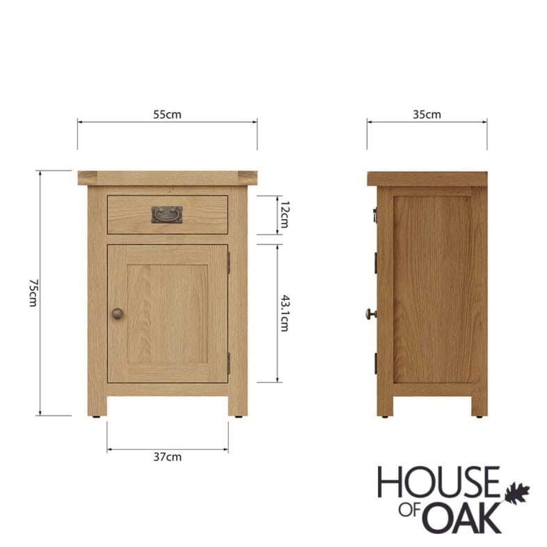 Harewood Oak Small Cupboard - Image 10