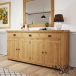 Harewood Oak 4 Door Sideboard