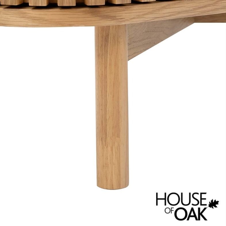 Norfolk Oak Corner TV Unit with 2 Doors - Image 13