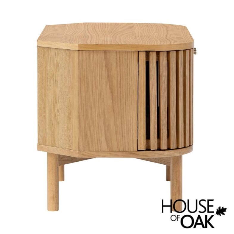 Norfolk Oak Corner TV Unit with 2 Doors - Image 4