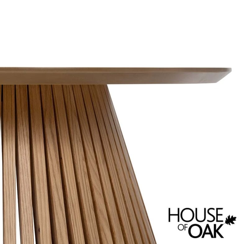 Norfolk Oak 80cm Round Coffee Table - Image 5