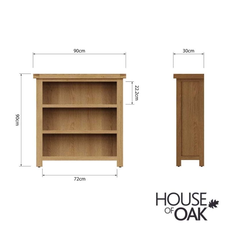 Harewood Oak Small Bookcase - Image 6