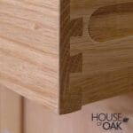 Coniston Solid Oak 5 Drawer Narrow Chest - Image 3