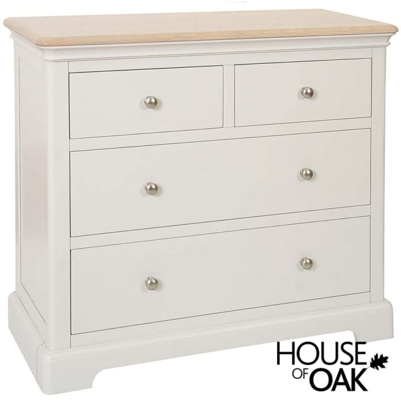 Cornwall Oak 2 Over 2 Chest of Drawers Available in 2 Colours
