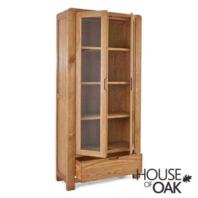 Crescent Oak Display Cabinet - Image 2
