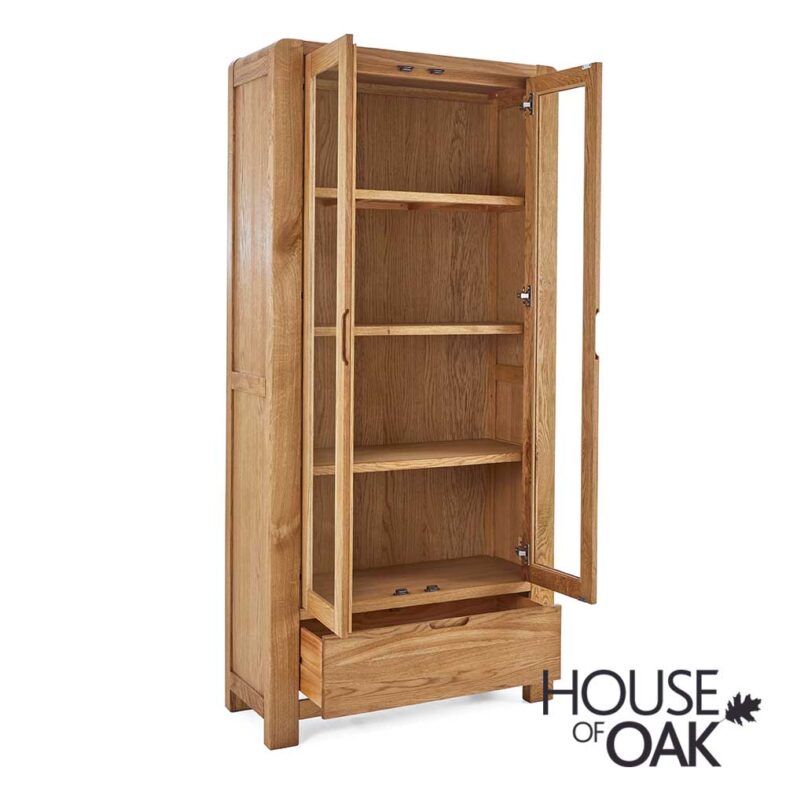 Crescent Oak Display Cabinet - Image 3