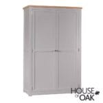 Diamond Grey All Hanging Double Wardrobe - Image 2