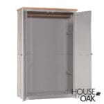 Diamond Grey All Hanging Double Wardrobe - Image 3