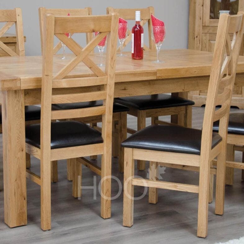 Deluxe Solid Oak 180cm Extending Table