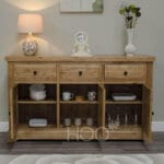 Deluxe Solid Oak Large Sideboard - Image 2