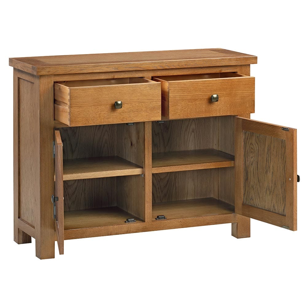 Keswick Rustic Oak 2 Door Sideboard - Image 2