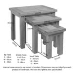 Keswick Oak Nest of Tables - Image 5