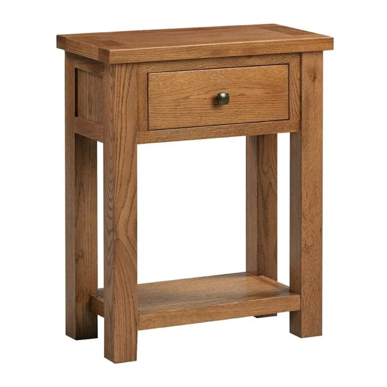 Keswick Rustic Oak Small Hall Table