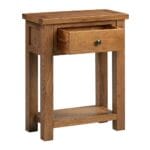 Keswick Rustic Oak Small Hall Table - Image 2