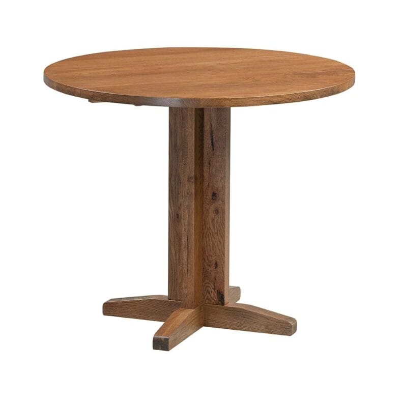 Keswick Rustic Oak Drop Leaf Dining Table
