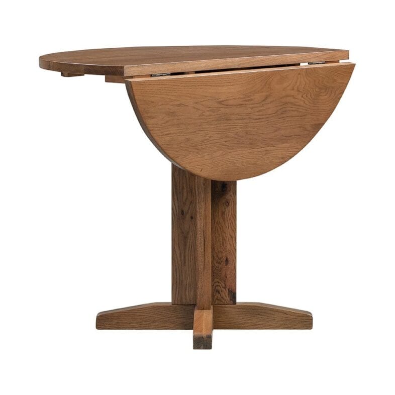 Keswick Rustic Oak Drop Leaf Dining Table - Image 2