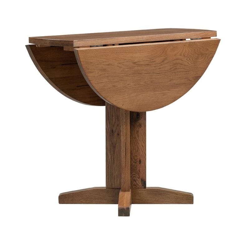 Keswick Rustic Oak Drop Leaf Dining Table - Image 3