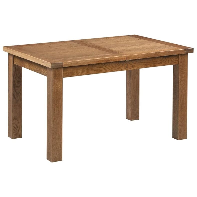 Keswick Rustic Oak 132cm Extending Dining Table