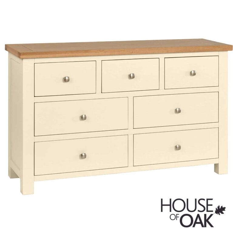 Keswick Painted 3 Colour Choice – 3 Over 4 Wide Chest of Drawers
