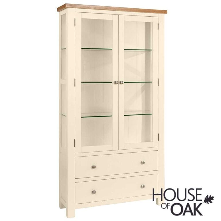 Keswick Painted 3 Colour Choice – Glass Display Cabinet