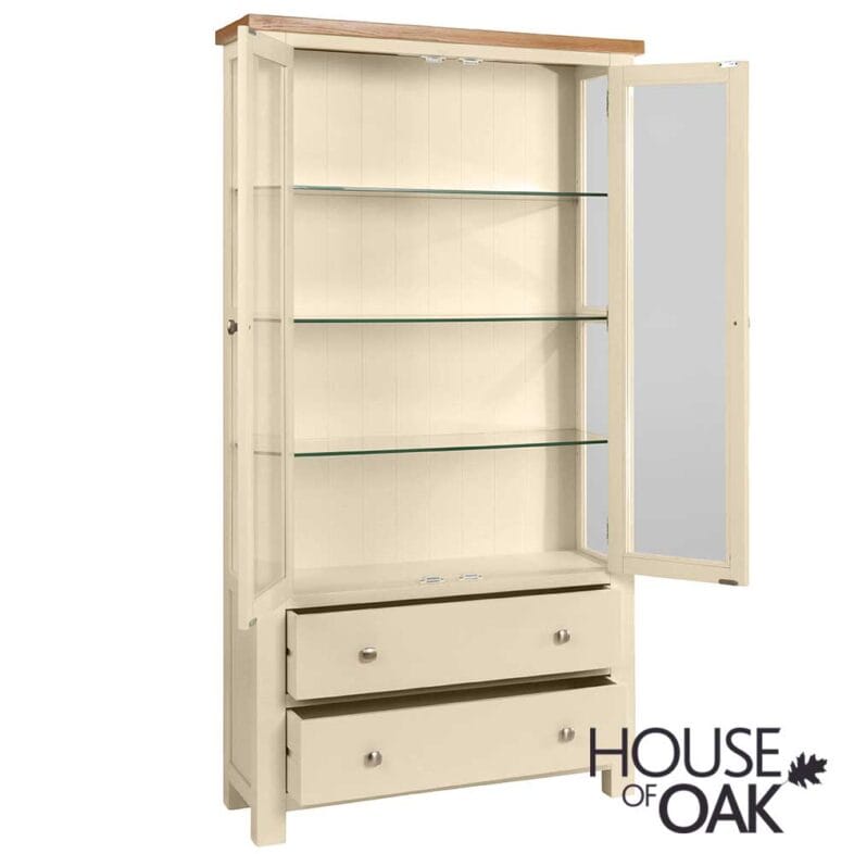 Keswick Painted 3 Colour Choice - Glass Display Cabinet - Image 2