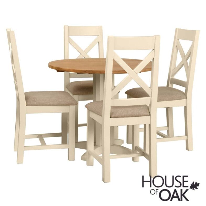 Keswick Painted 3 Colour Choice Drop Leaf Table - Image 3