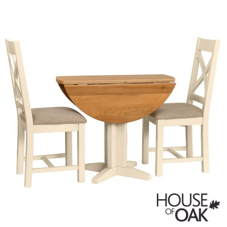 Keswick Painted 3 Colour Choice Drop Leaf Table - Image 4