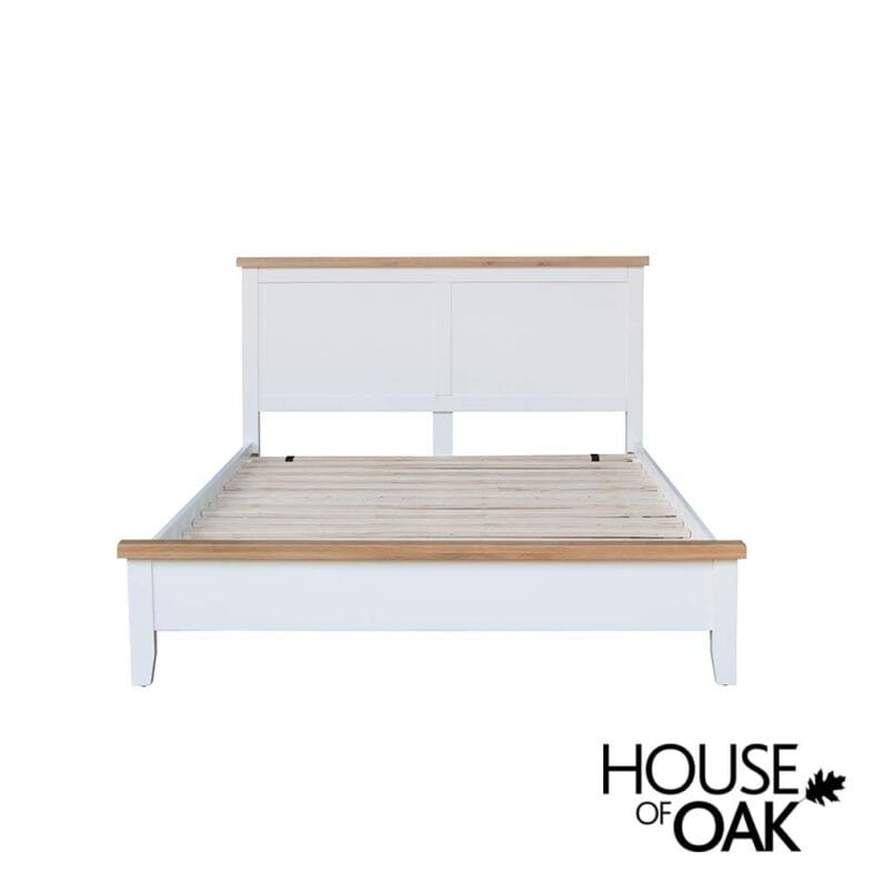 Roma Oak 5FT King Size Bed in White Painted - Image 2