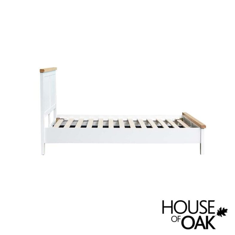 Roma Oak 5FT King Size Bed in White Painted - Image 3