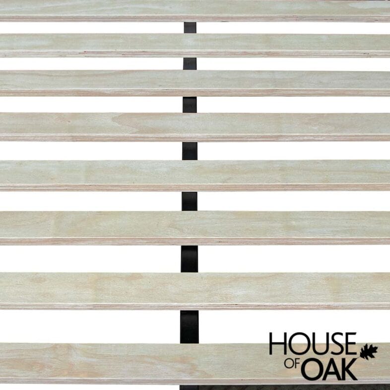 Roma Oak 5FT King Size Bed in White Painted - Image 9