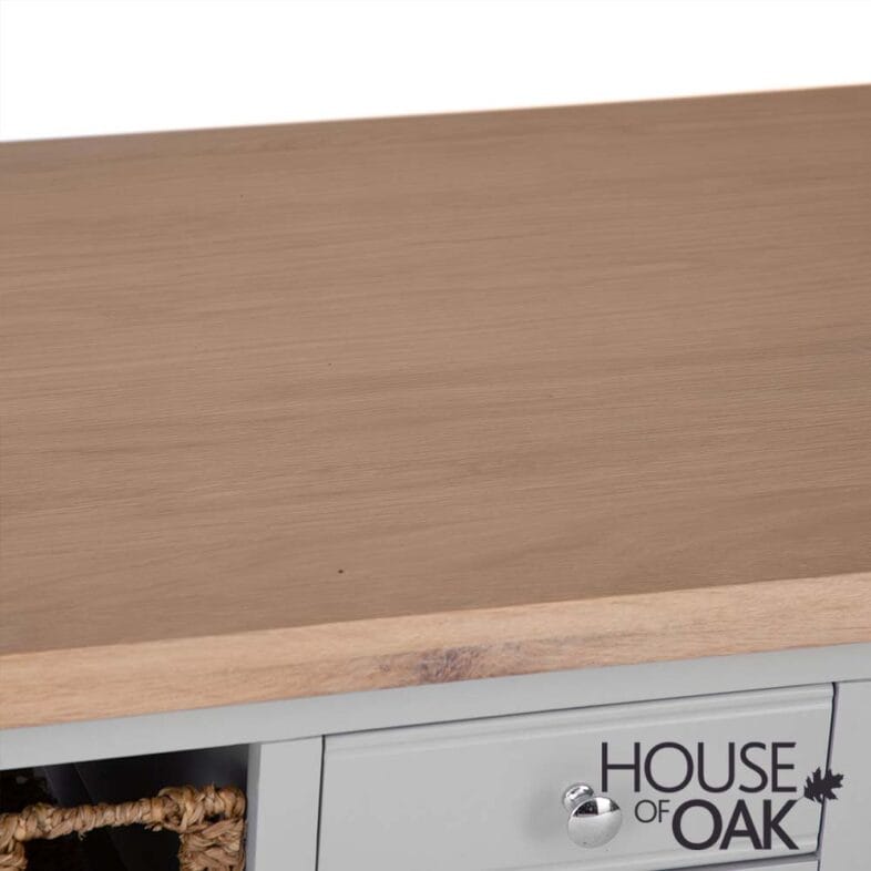 Roma Oak Coffee Table in Grey Painted - Image 9