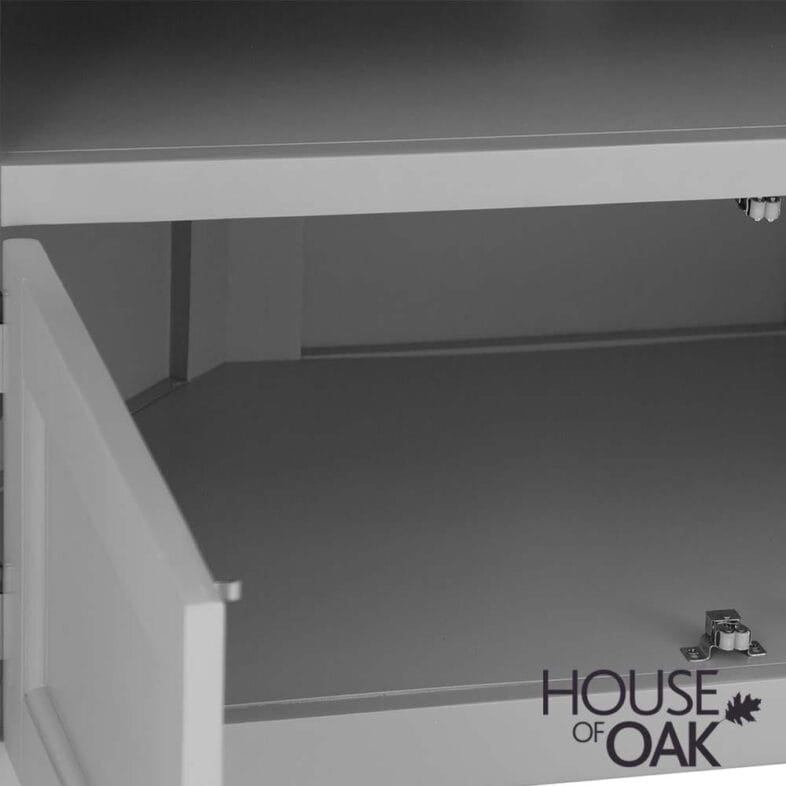 Roma Oak Corner TV Cabinet in Grey Painted - Image 6