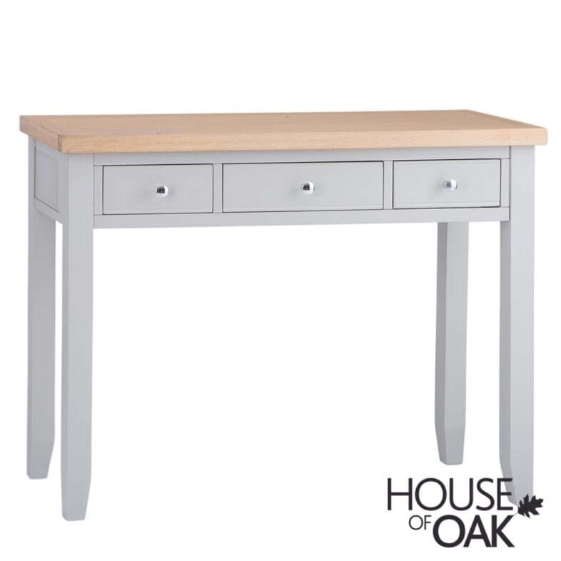 Roma Oak Dressing Table in Grey Painted - Image 3