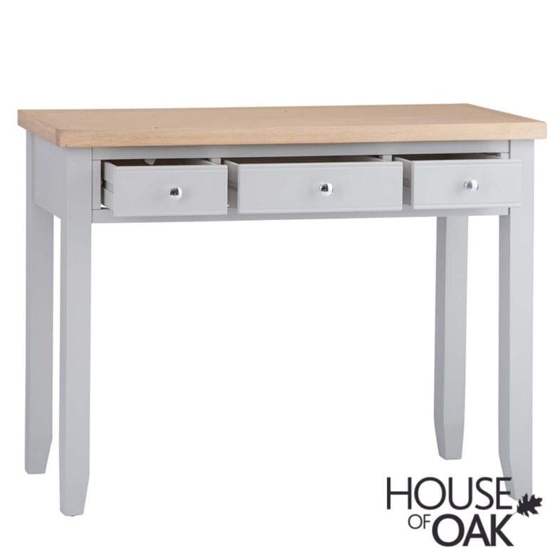 Roma Oak Dressing Table in Grey Painted - Image 4