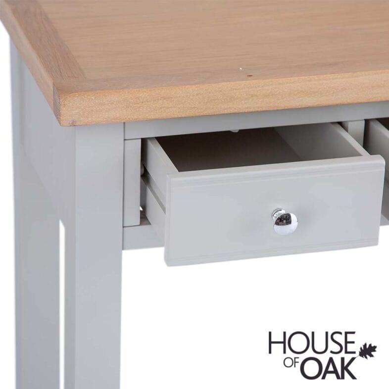 Roma Oak Dressing Table in Grey Painted - Image 5