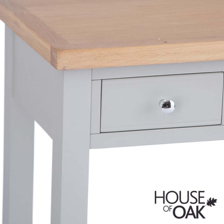 Roma Oak Dressing Table in Grey Painted - Image 6