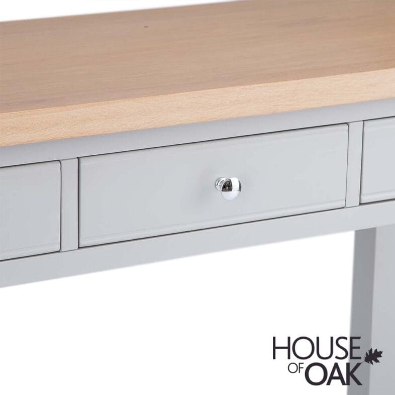 Roma Oak Dressing Table in Grey Painted - Image 8