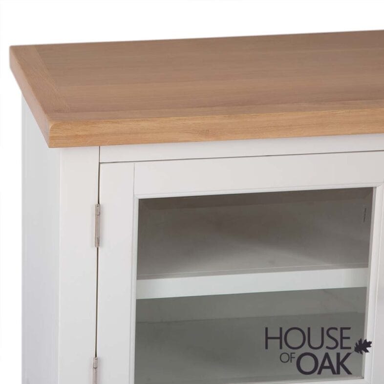 Roma Oak TV Cabinet in White Painted - Image 6