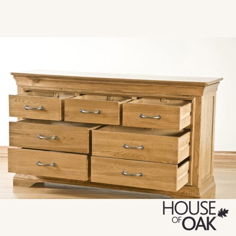 Paris Solid Oak 3 Over 4 Chest of Drawers - Image 2