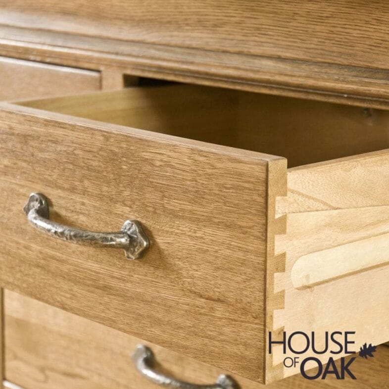 Paris Solid Oak 3 Over 4 Chest of Drawers - Image 3