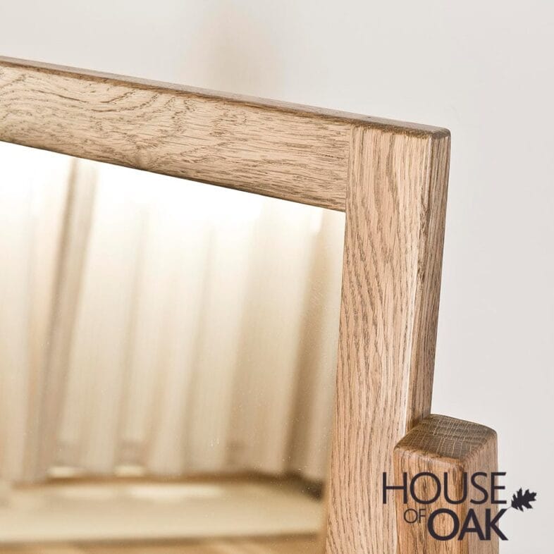 Paris Solid Oak Single Pedestal Dressing Table - Image 5