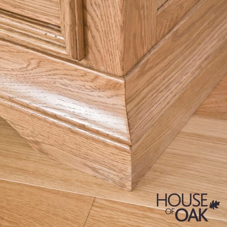 Paris Solid Oak Single Pedestal Dressing Table - Image 8