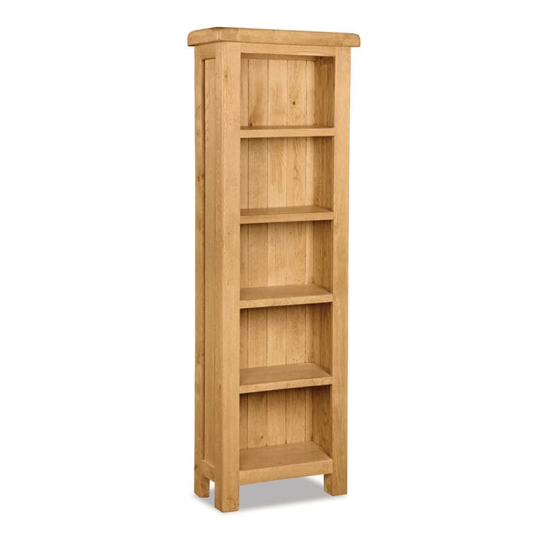 Oxford Oak 180cm x 60cm Slim Bookcase