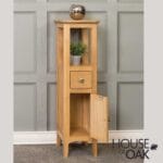 Hudson Oak Open Top Tower Cabinet - Image 6