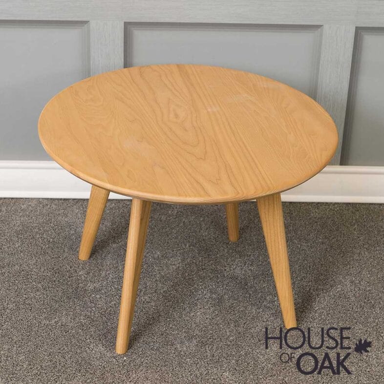 Hudson Oak Round Coffee Table - Image 2