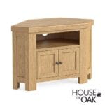 London Oak Corner TV Unit with 2 Doors